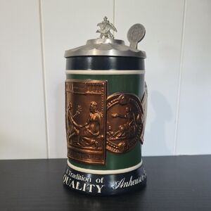 2002‎ Anheuser-Busch Budweiser A Tradition Of Quality Lidded Stein CS558